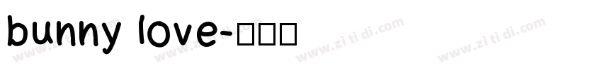 bunny love字体转换